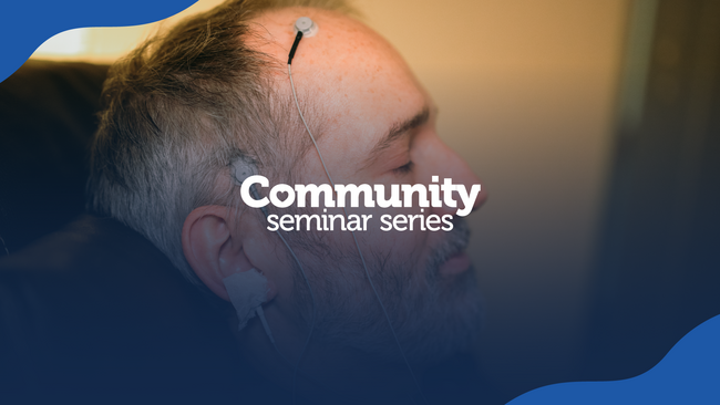 patient with medical electrodes on his head